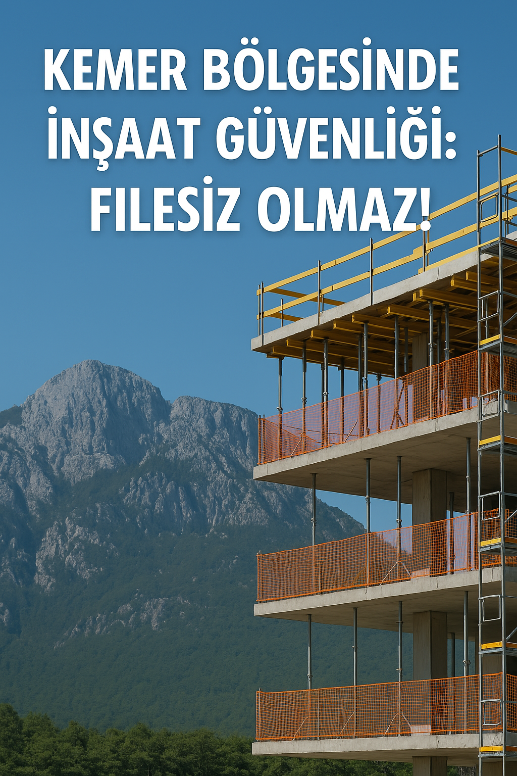 Kemer Bölgesinde İnşaat Güvenliği: Filesiz Olmaz!